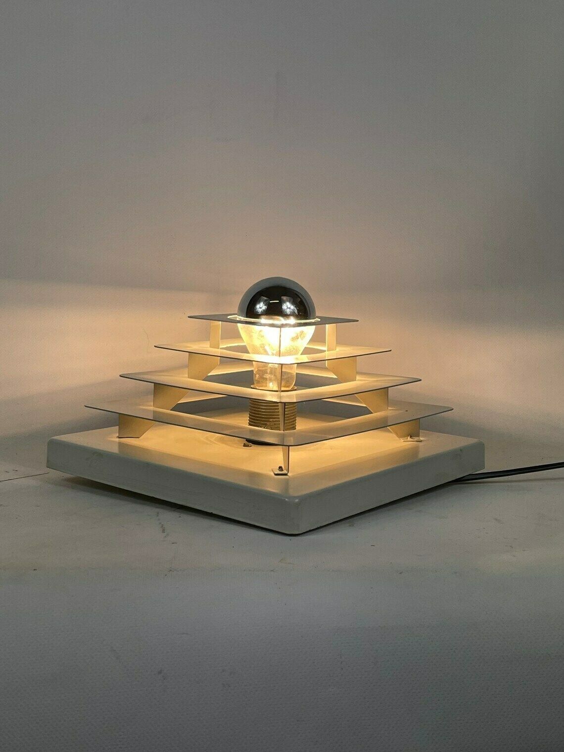 Hustadt Leuchten – Wand  Of Plafondlamp Met Spiegelende Lamp | Space Age | Pop Art | Duitsland, Ca. Jaren 1960 photo vintage