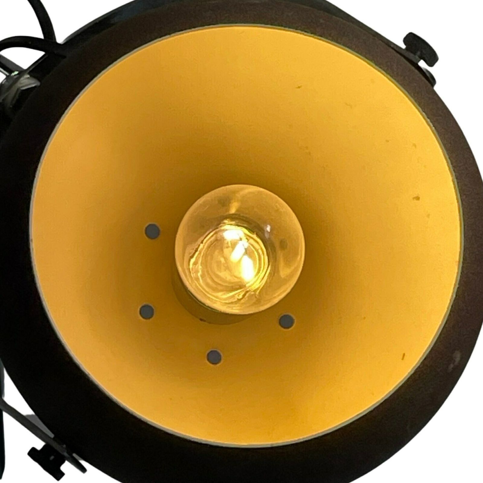 Gepo   Space Age Design / Mcm Floor Lamp With Two Shades   Brown Shades On A Chrome Base photo vinterior