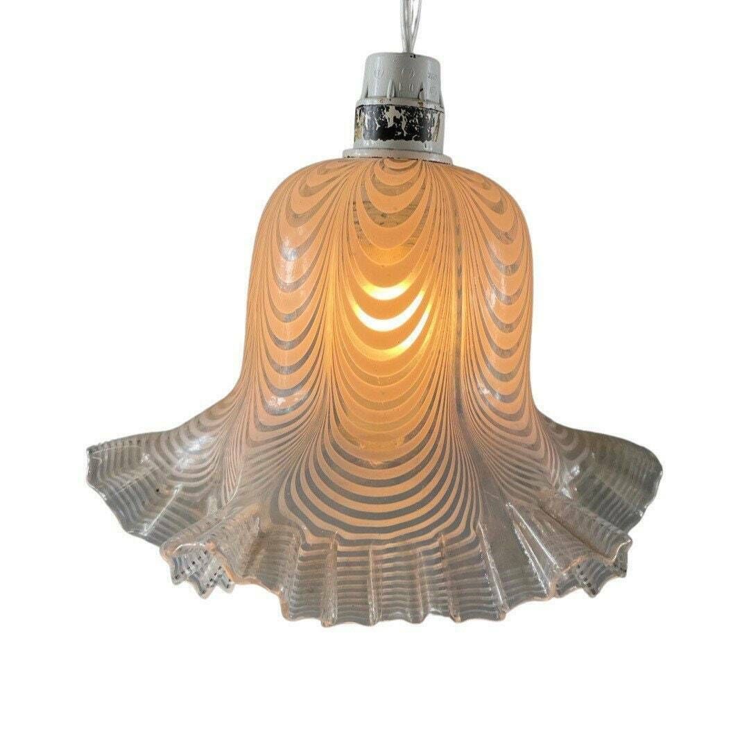Murano Italiaans Wervelend Rok /Zakdoekvormige Hanglamp – Glas