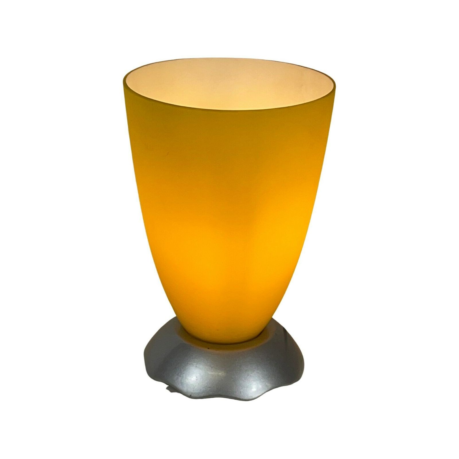 In De Stijl Van / Toegeschreven Aan Foscarini – Tafellamp – Eivormige Glazen Kap En Keramische Voet photo buy