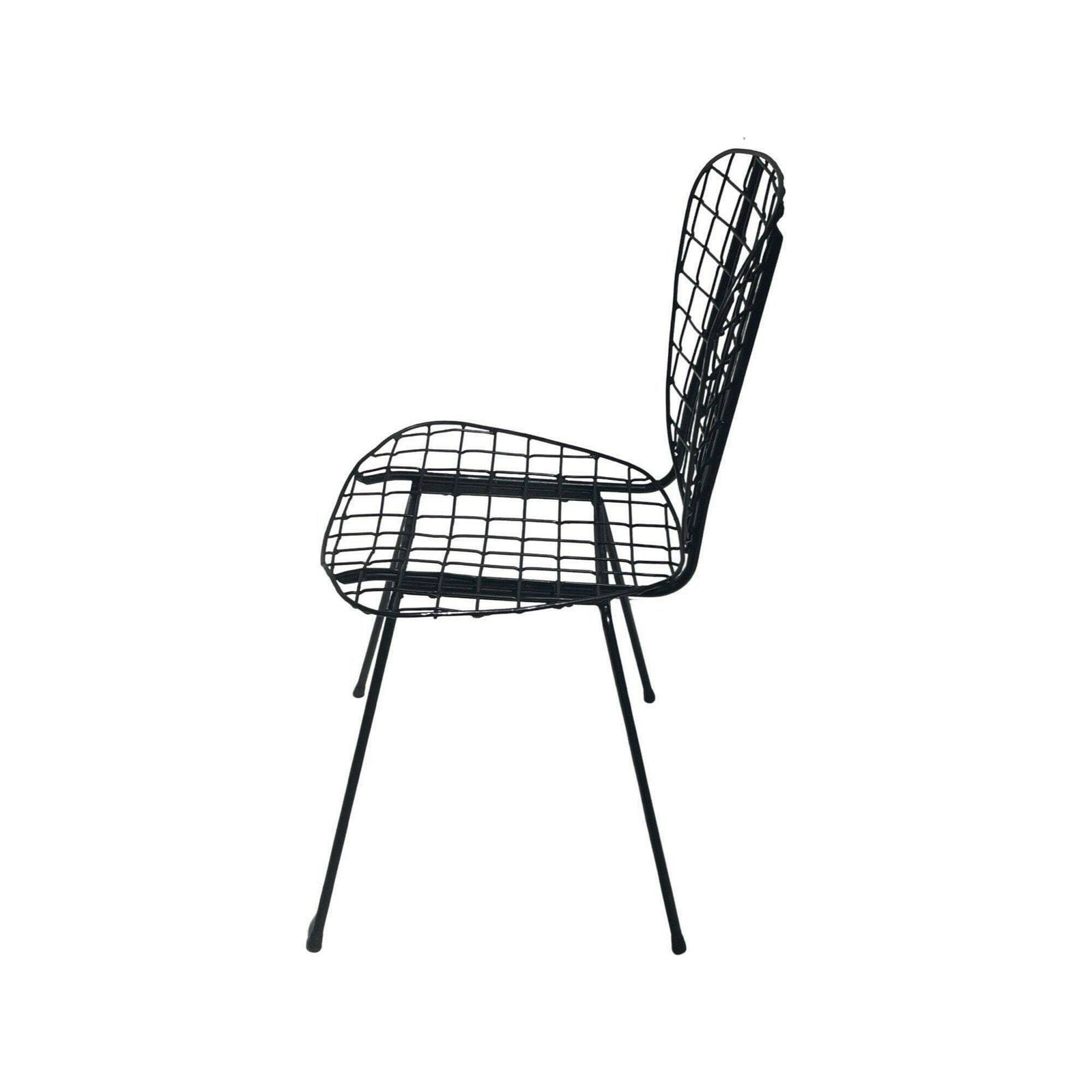 Vintage Wire Chair   In/Outdoor Usage   Maker Unknown, Made In Holland   Great Condition photo for sale