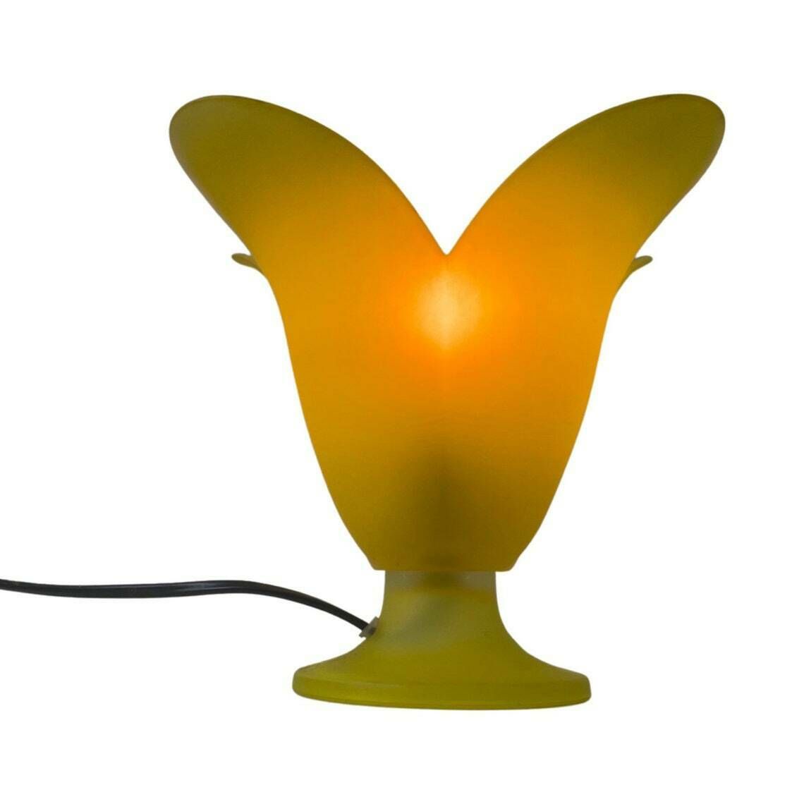 Vandeheg   Tafellamp Van Glas   Geel   Model Tullip
