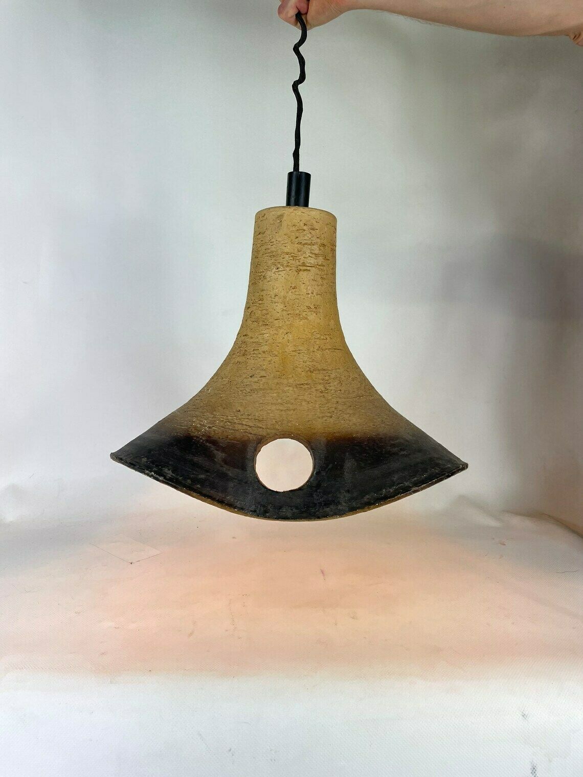 Keramieken Hanglamp   Mid Century   Duitsland   Vintage Jaren '70 photo 164.0