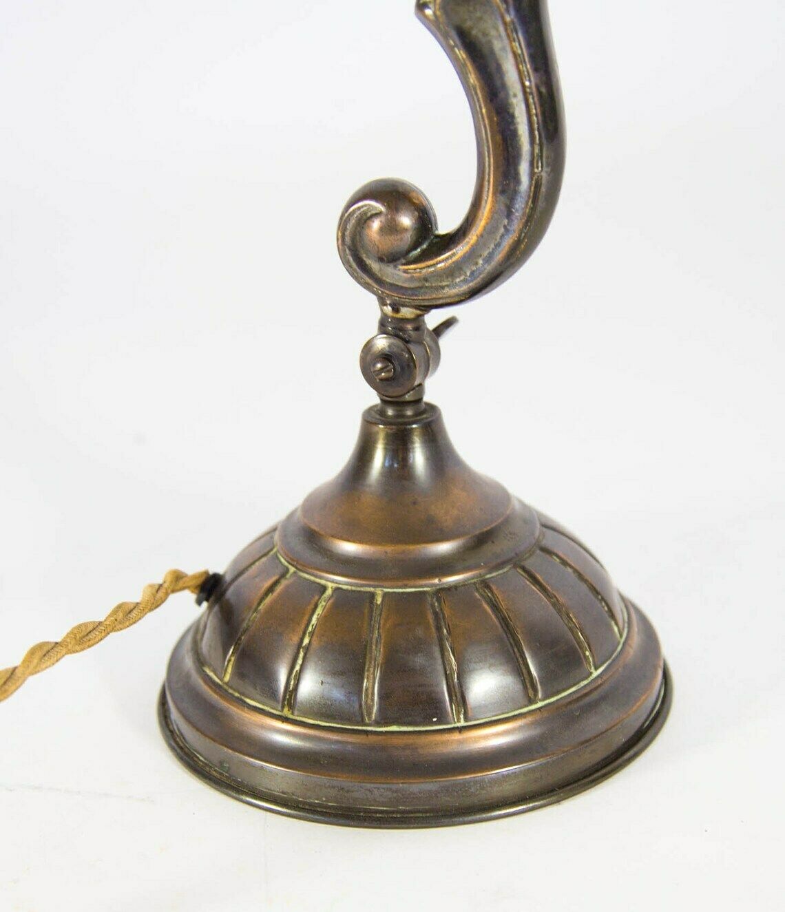 Art Deco   Desklamp With Pressed Glass And Bakelite Fitting photo Lighting