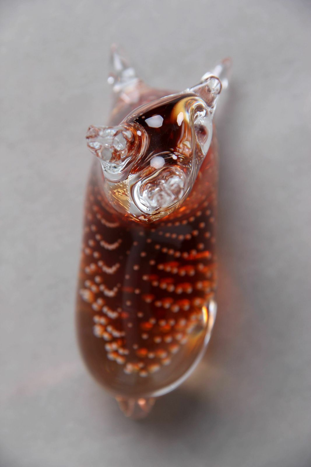 Bambi In Handmade Glass, Amber And Clear Glass, 1970s Design photo furniture