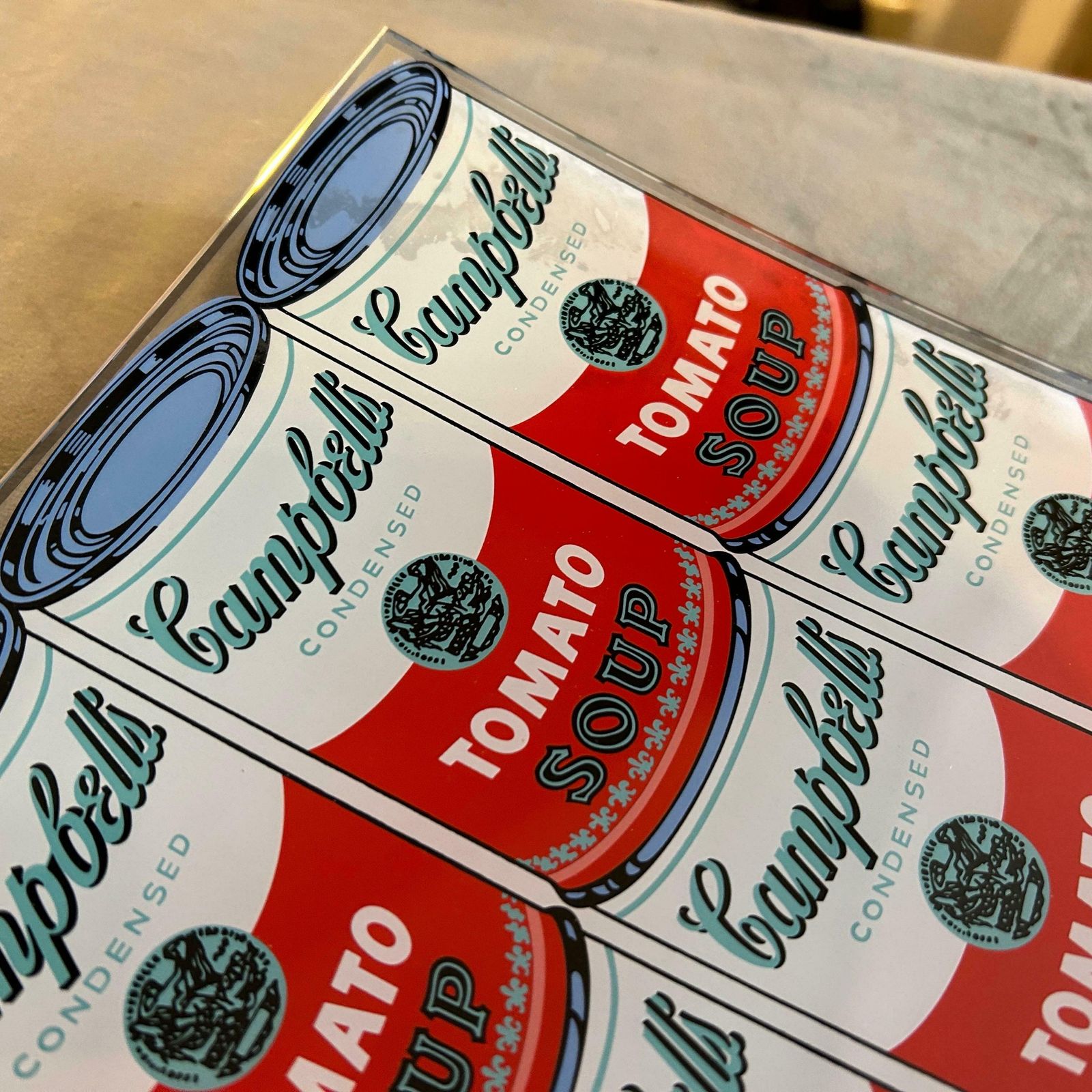 1990s Campbell Soup Square Glass Tray Designed By Andy Warhol For Rosenthal £621.01 photo Home Decor