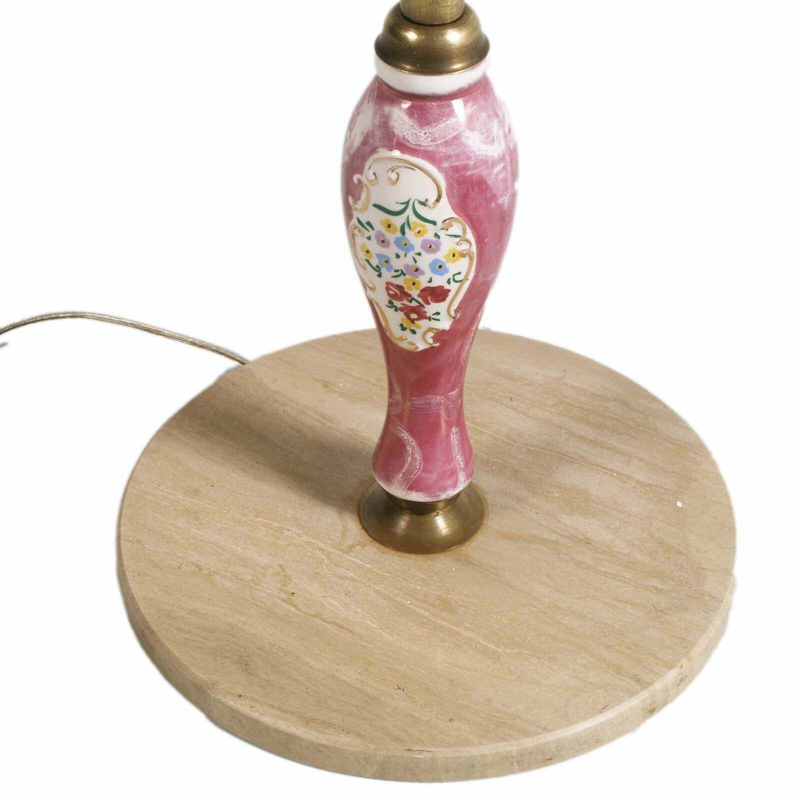 Art Deco Floor Lamp With Gilt Brass Stem With Inserts Richard Ginori Porcelain photo furniture