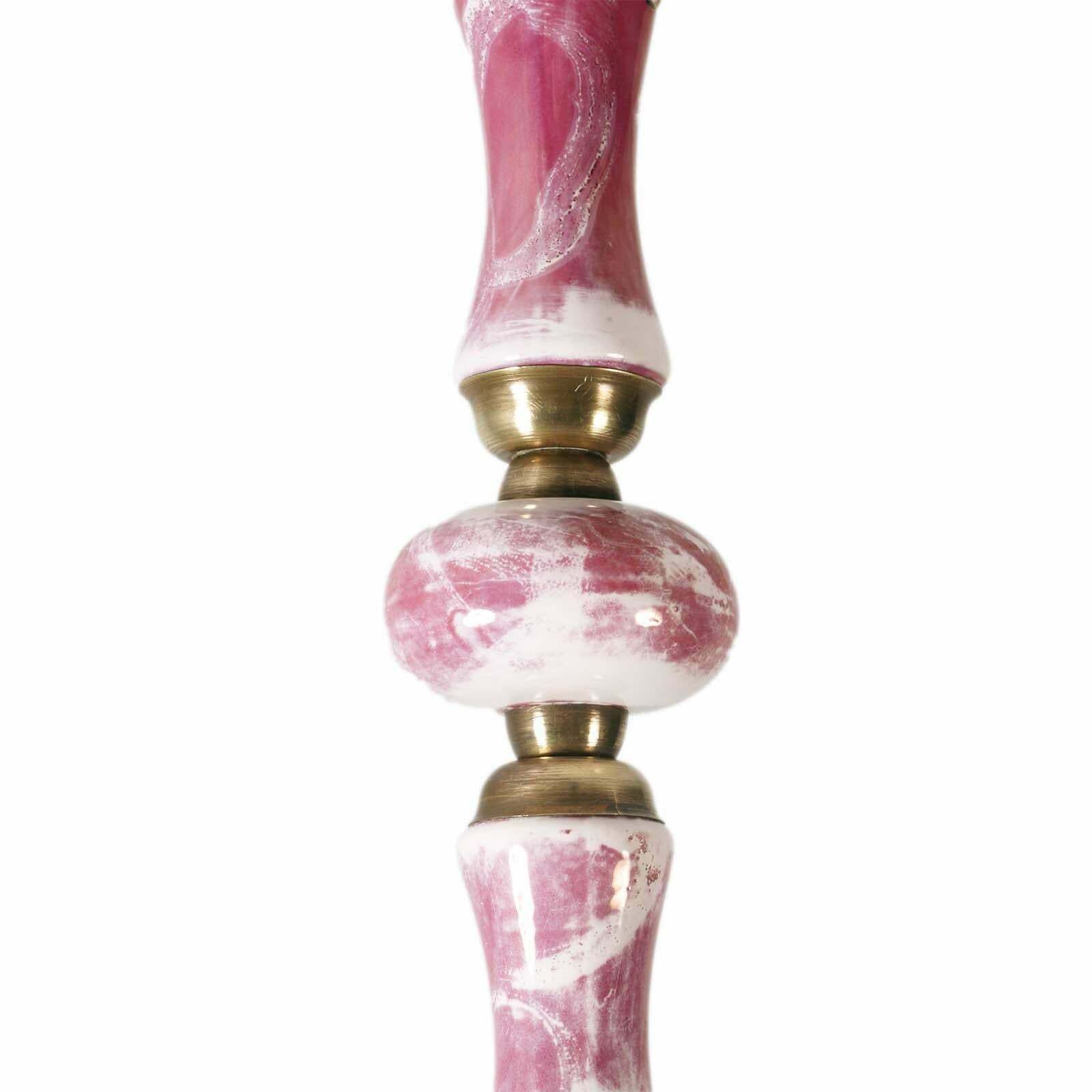 Art Deco Floor Lamp With Gilt Brass Stem With Inserts Richard Ginori Porcelain photo buy
