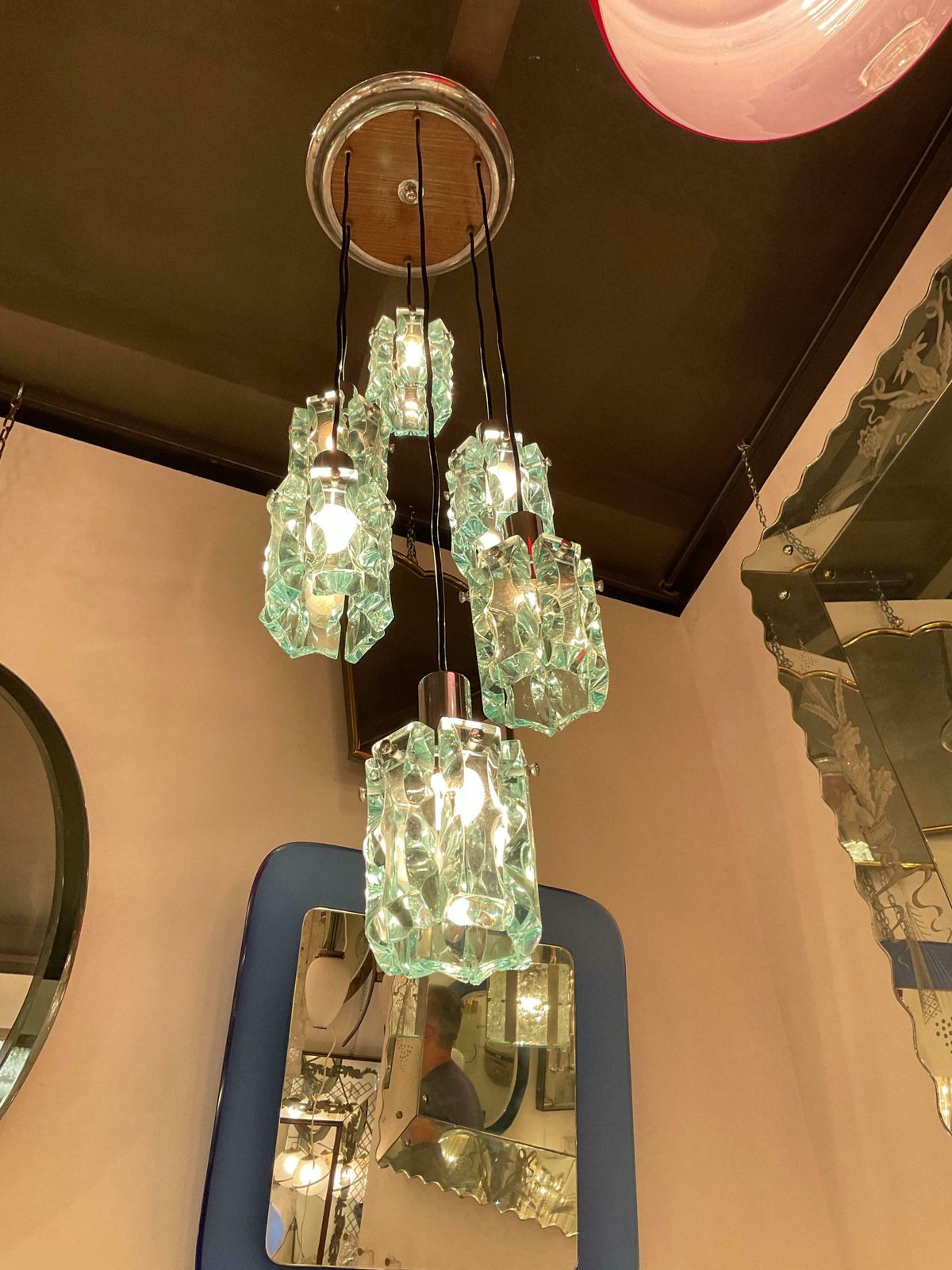 Zero Quattro Chandelier 6 Lights  1960 photo for sale