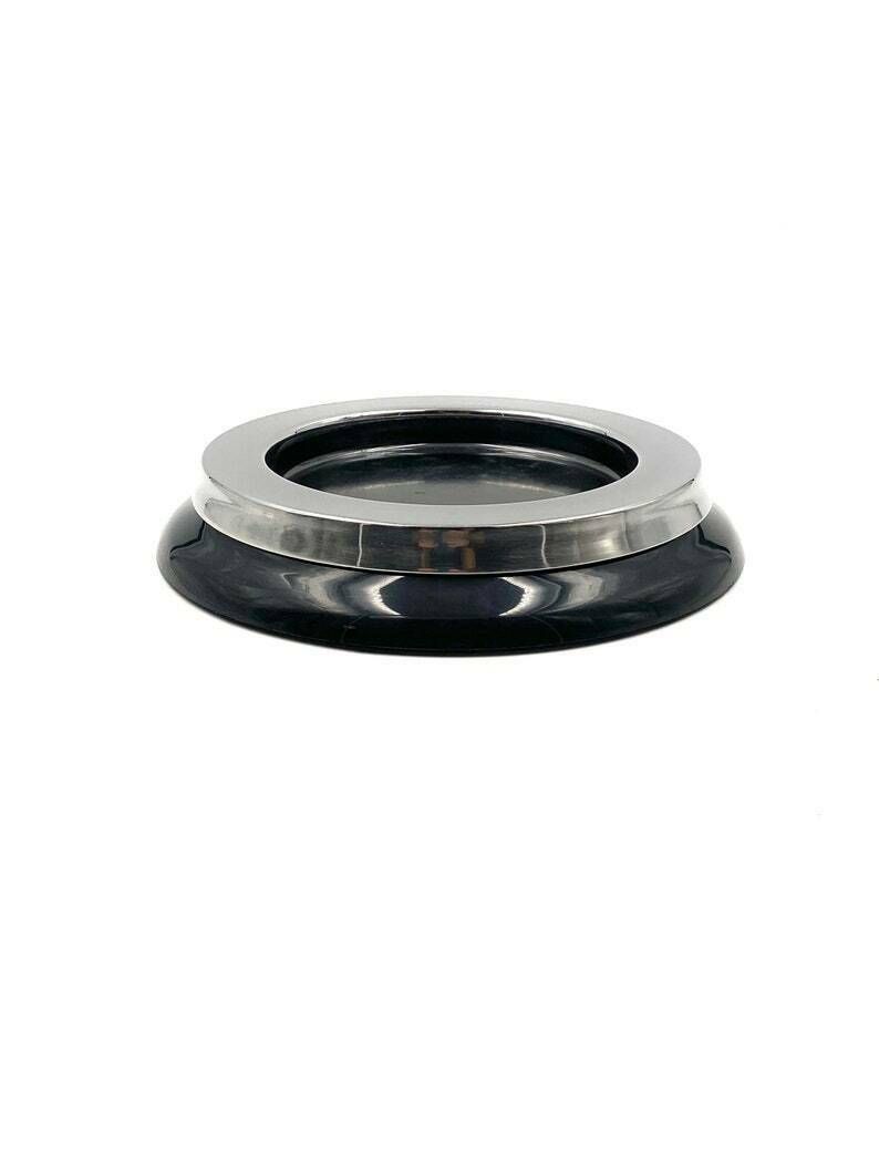 Sergio Asti, Mod.4635 Black Ashtray / Catchall, Kartell Italy 1967 photo vinterior