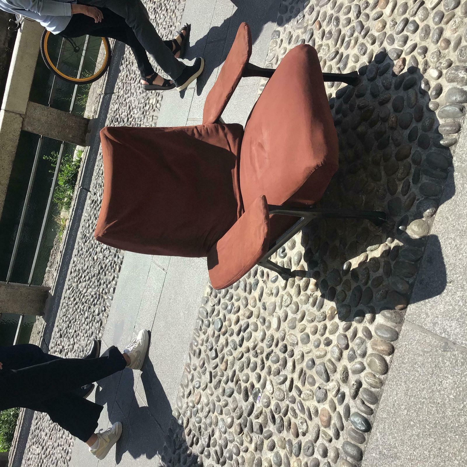 Arflex  Roberto Menghi  Armchair Iron Fabric Padding 1950 Italy photo vinterior