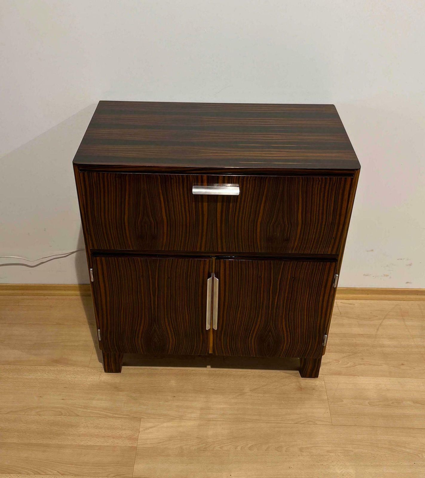 photo buy Small Art Deco Drinks Cabinet, Macassar Veneer, France, Circa 1930
