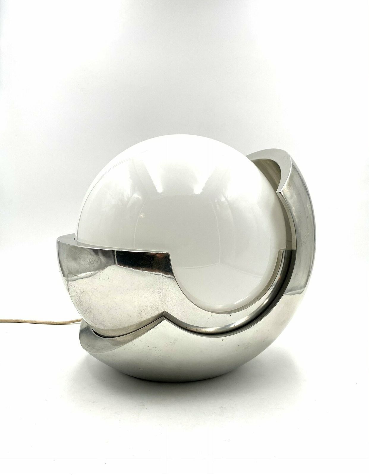 photo furniture Giacomo Benevelli, 'Roto' Sculptural Table Lamp, Gaetano Missaglia 1970, Original Signature
