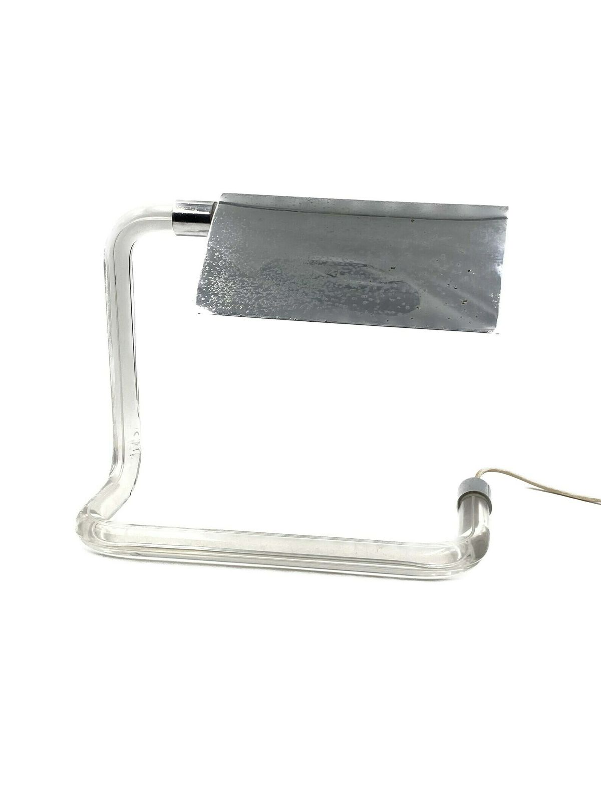 Peter Hamburger, Crylicord Modernist Crylicord Desk Lamp, Knoll International, 1960s photo Lighting