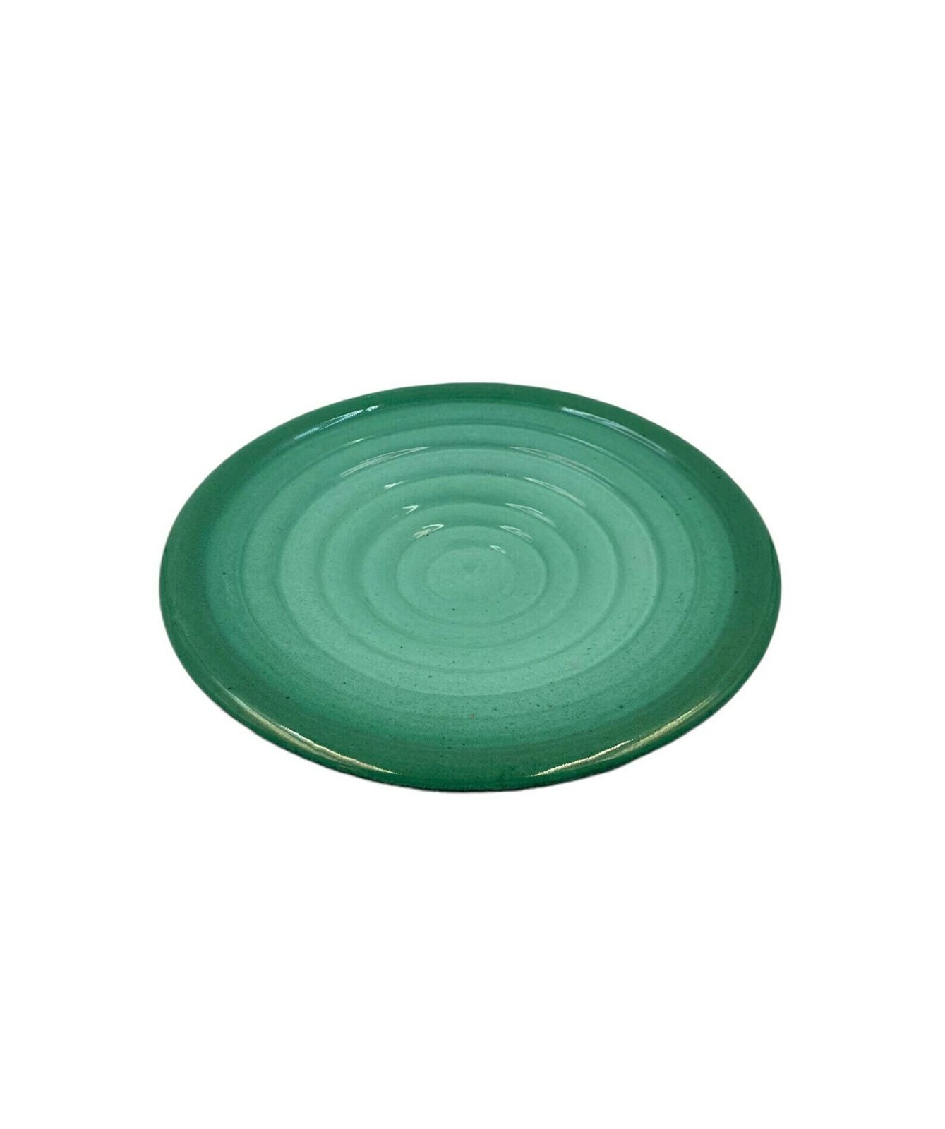 Midcentury Green Ceramic Plate / Centerpiece, Giuseppe Mazzotti, Albisola, Italy 1960s photo buy