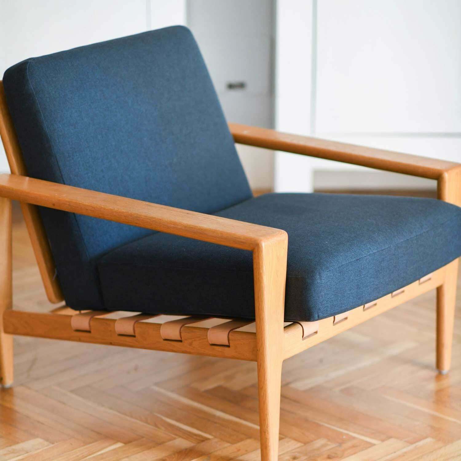 Pair Of Svante Skogh 1957 “Bodo” Armchairs In Swedish Oak (Set Of 2) photo for sale