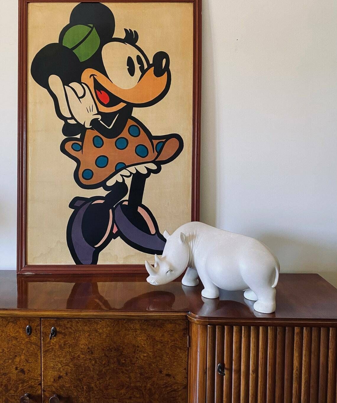 Minnie Mouse Framed Poster, France 1960s photo furniture