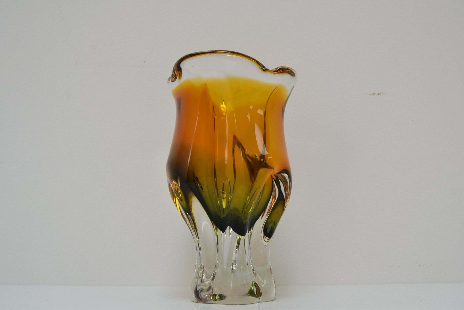Art Glass Vase By Josef Hospodka For Glasswork Chribska, 1960's. photo furniture