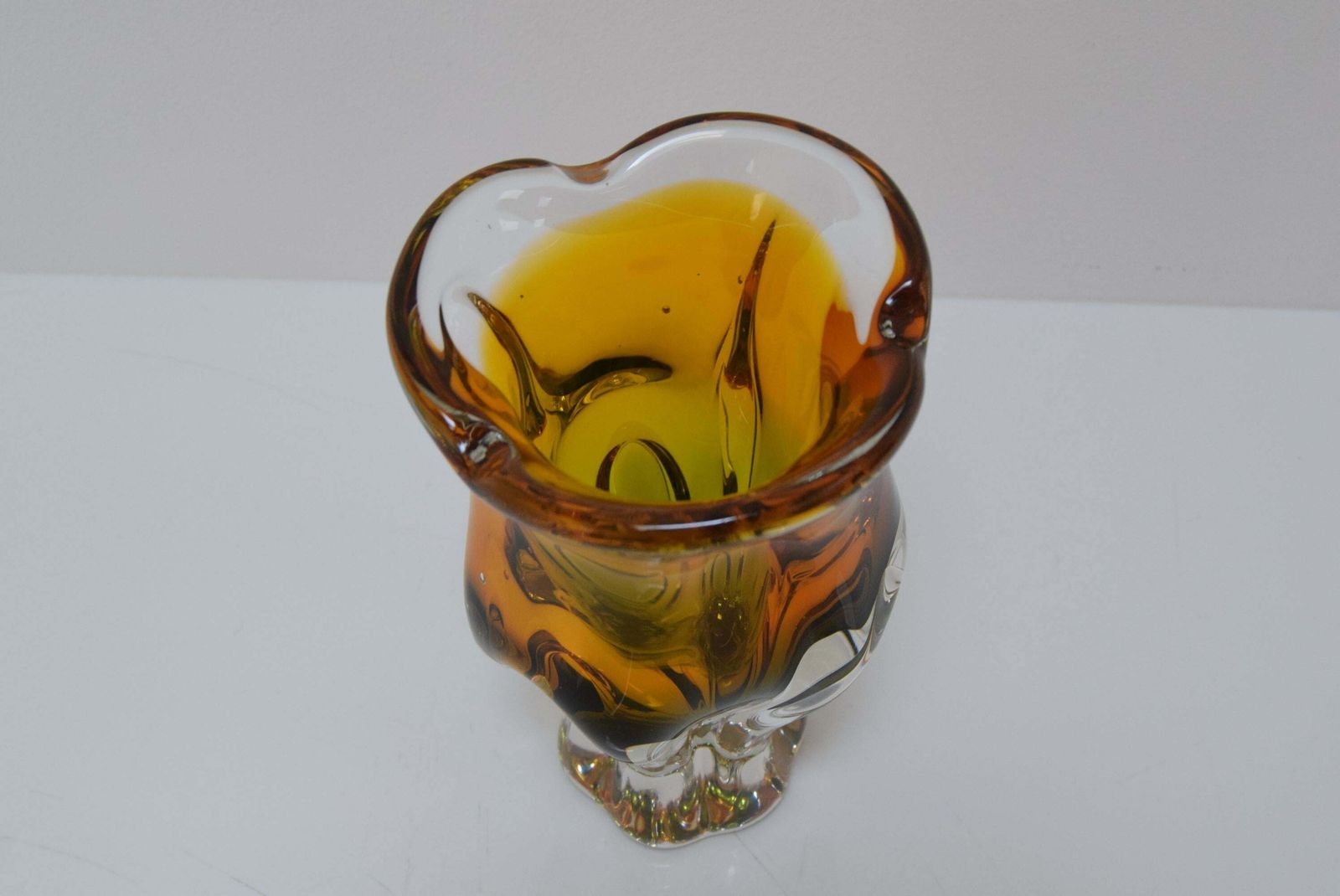 photo for sale Art Glass Vase By Josef Hospodka For Glasswork Chribska, 1960's.