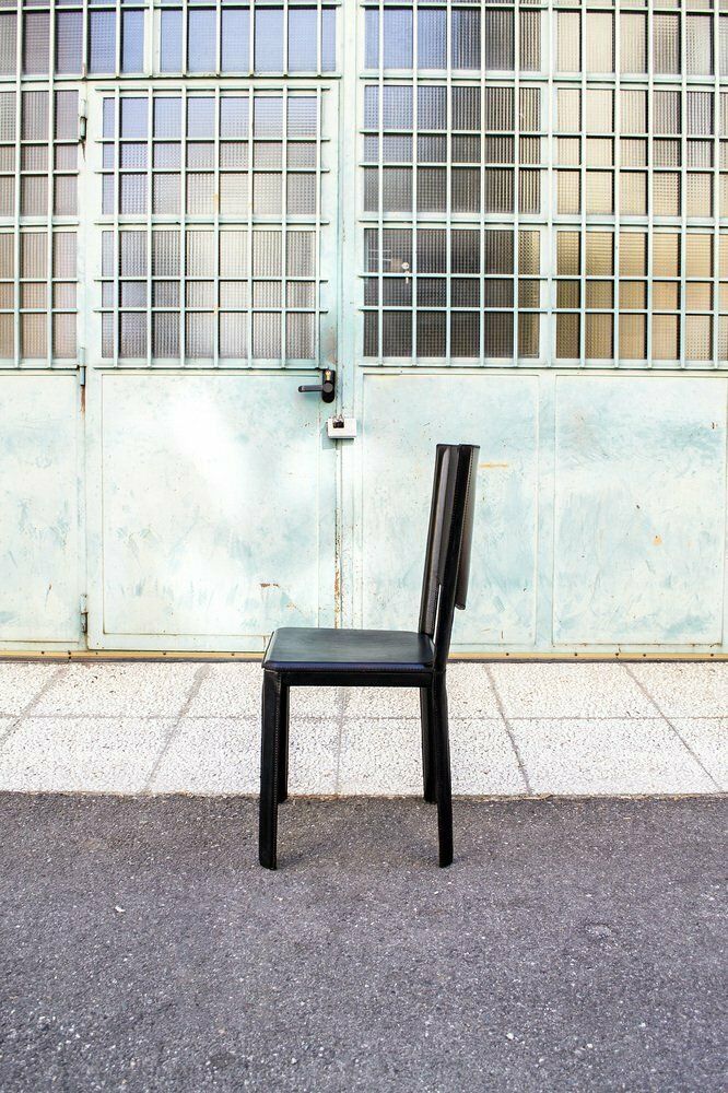 Bleather Stoelen Van Enrico Pellizzoni, Jaren 1970, Set Van 4 photo 1625.52
