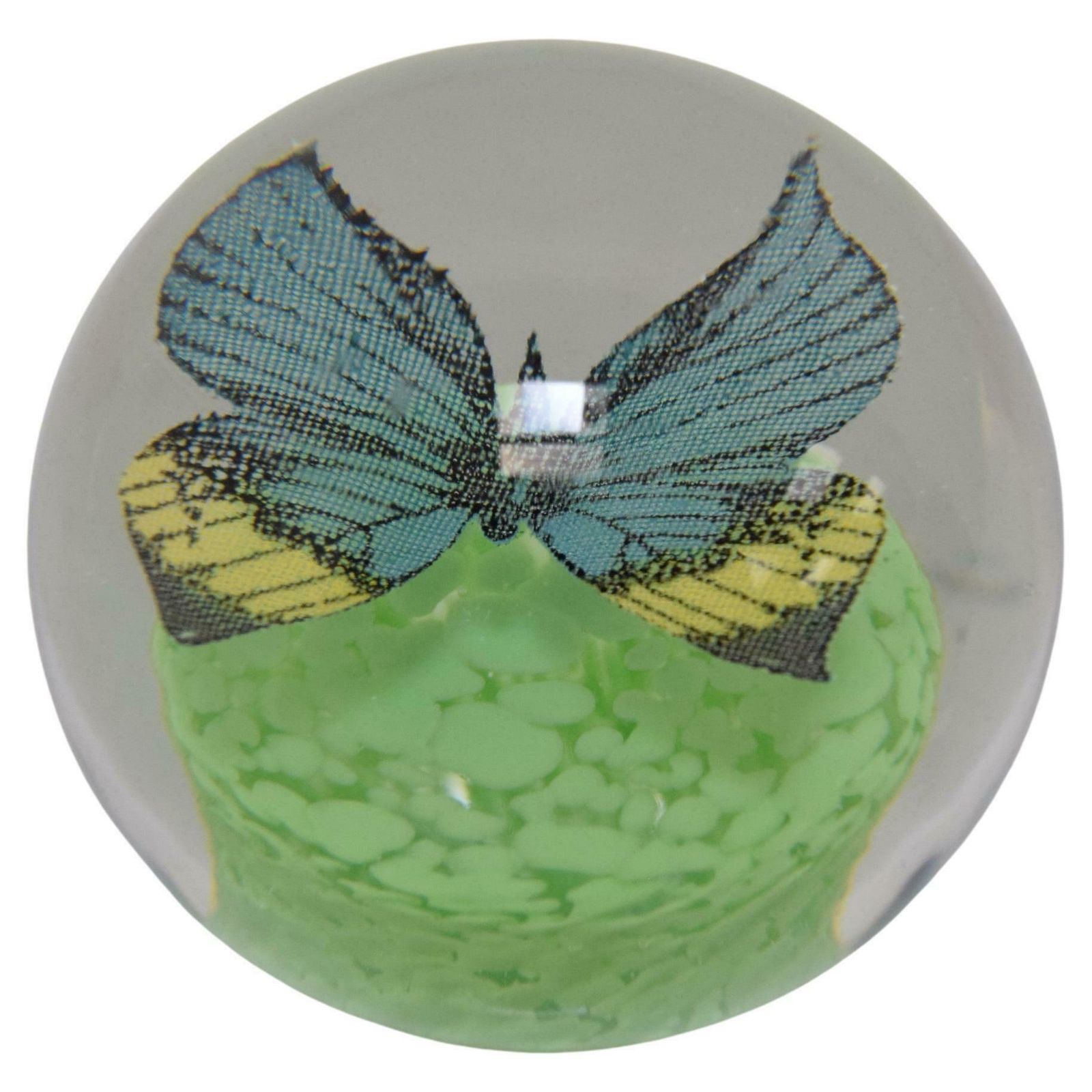 Art Glass Paperweight, Glasswork Novy Bor, 1950's. photo furniture
