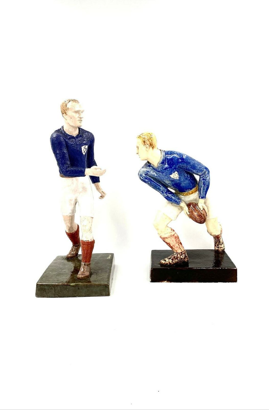 Willy Wuilleumier, Sculptures 'Les Joueurs De Rugby', G.A.M. France, 1940 photo for sale