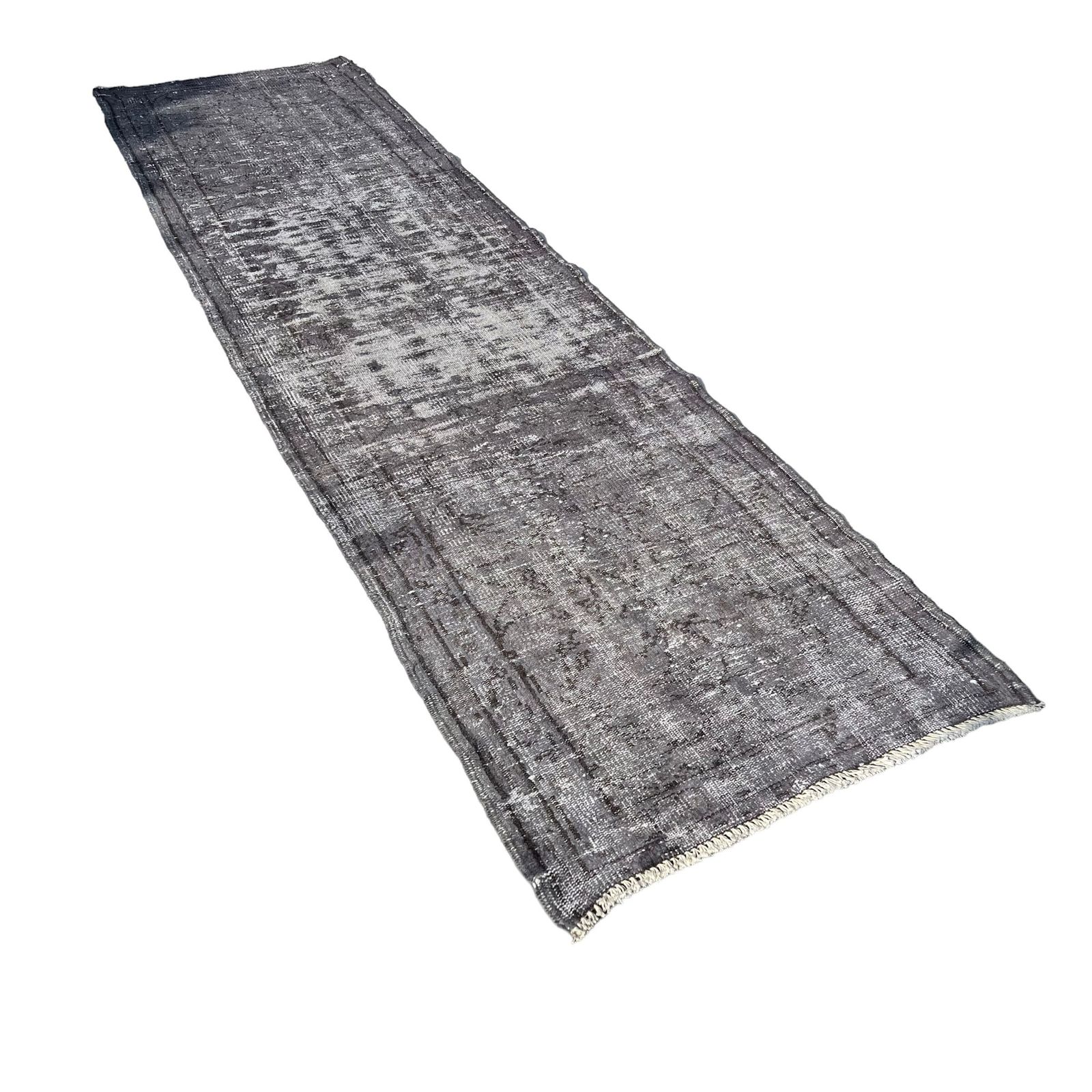 Vintage Distressed Turkish Rug , 325 X 83 Cm Wool Vintage Rug photo furniture