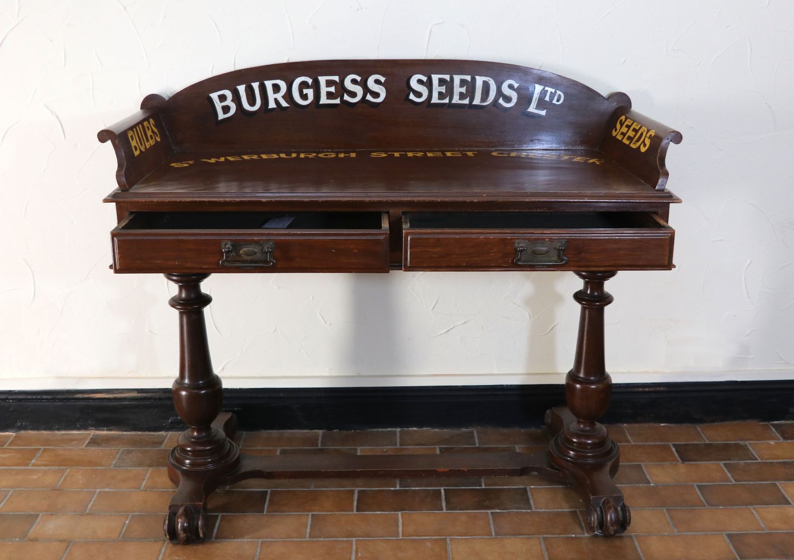 A Lovely Late Victorian Mahogany Galleried Side Table. photo furniture