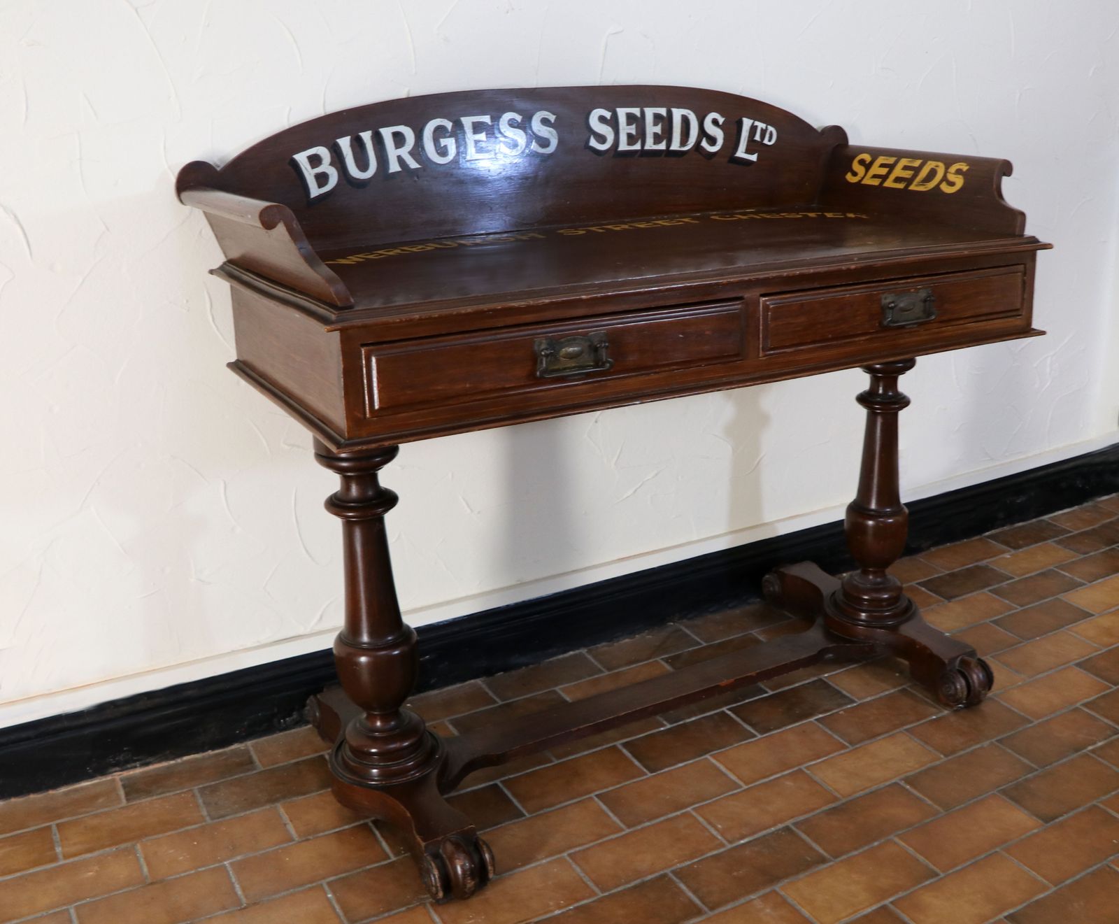A Lovely Late Victorian Mahogany Galleried Side Table. photo for sale