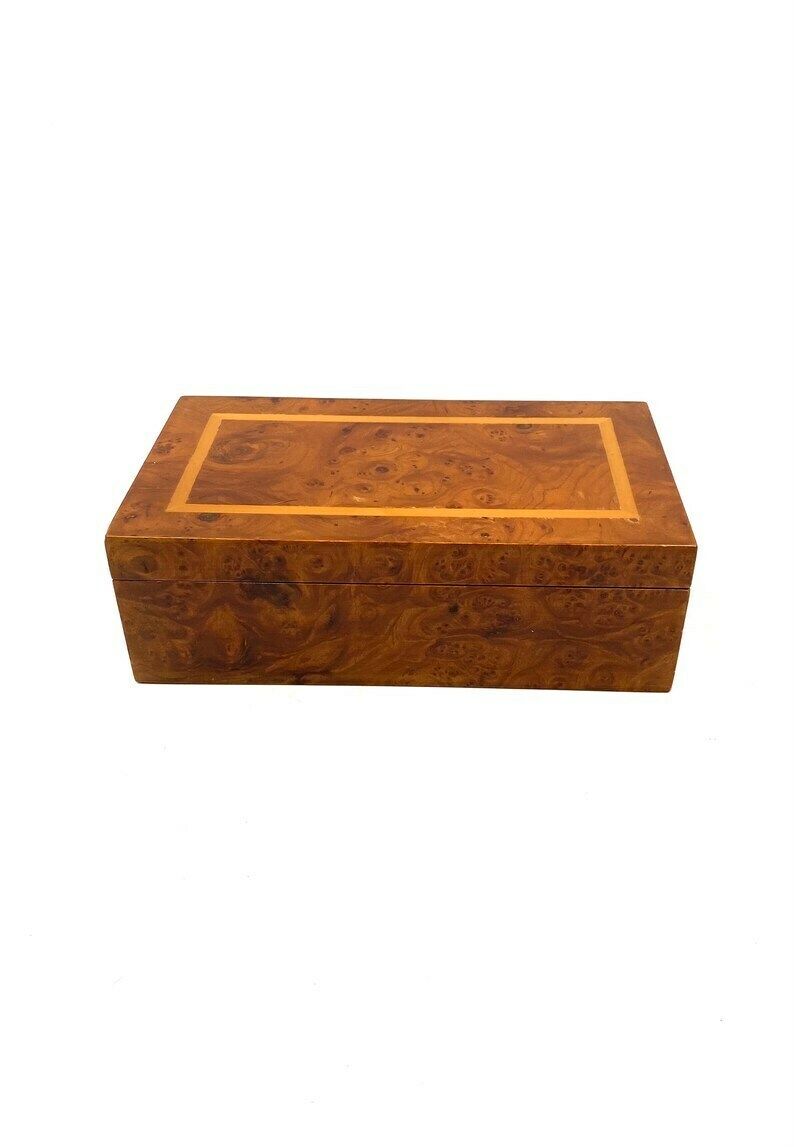 Smoking Set, Brass And Wood Ashtrays, Lighter And Cigars Box, Italy 1970 photo vinterior