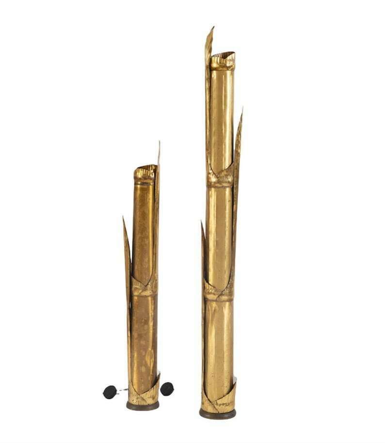 Tommaso Barbi, Pair Of "Canna Di Bambù" Floor Lamps, G&G Studio E Disegno, Rome, Italy, 1970