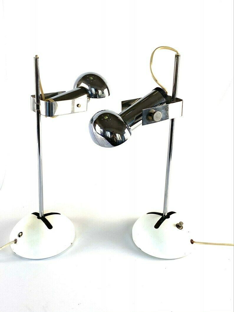Robert Sonneman, Pair Of T395 Table Lamp For Luci Milan, 1972 photo furniture