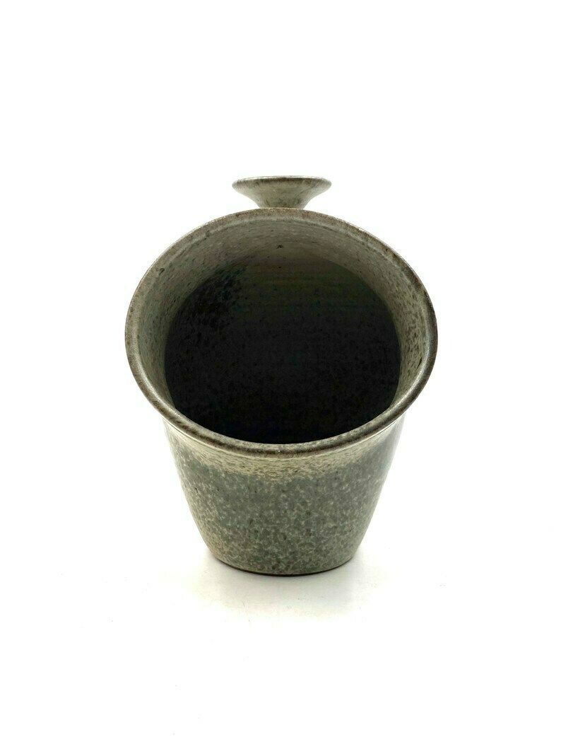 Organic Green Ceramic Vase, France 1960s photo 309.0