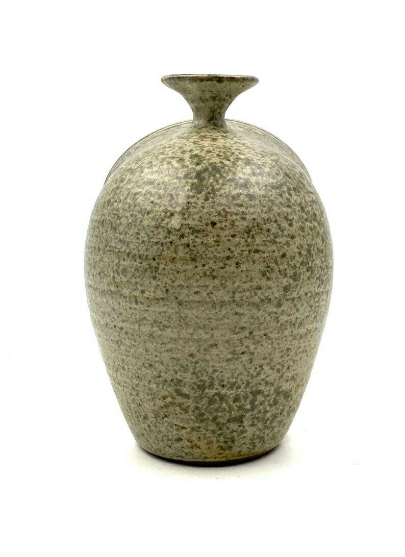 photo furniture Organic Green Ceramic Vase, France 1960s