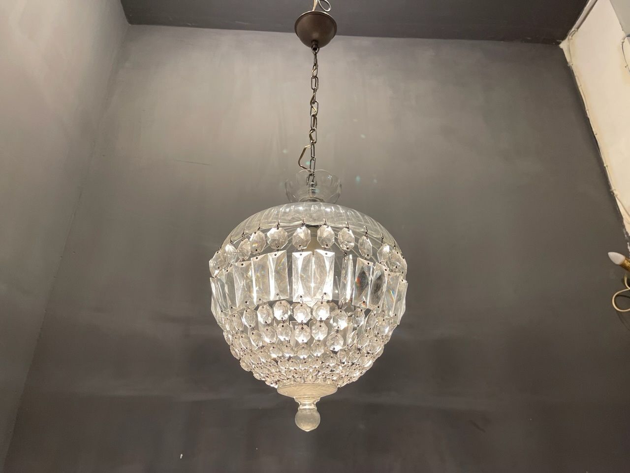 Crystal Murano Glass Light Pendant photo furniture