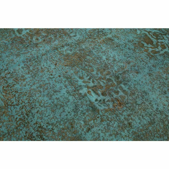 photo furniture Handmade 330 X 245 Cm Turquoise Over Dyed Large Area Rug