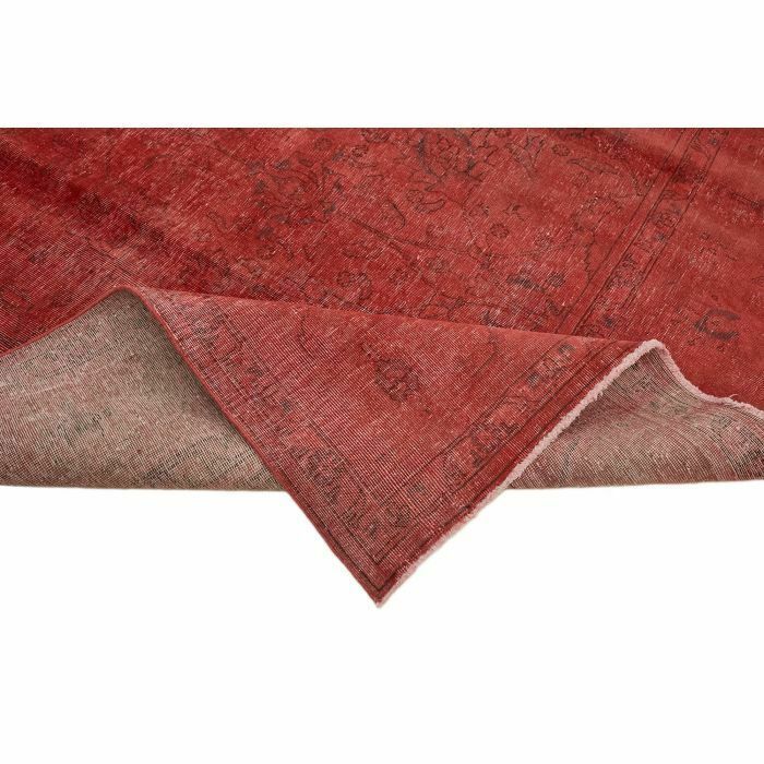 Handmade 380 X 316 Cm Red Over Dyed Large Area Rug photo vinterior
