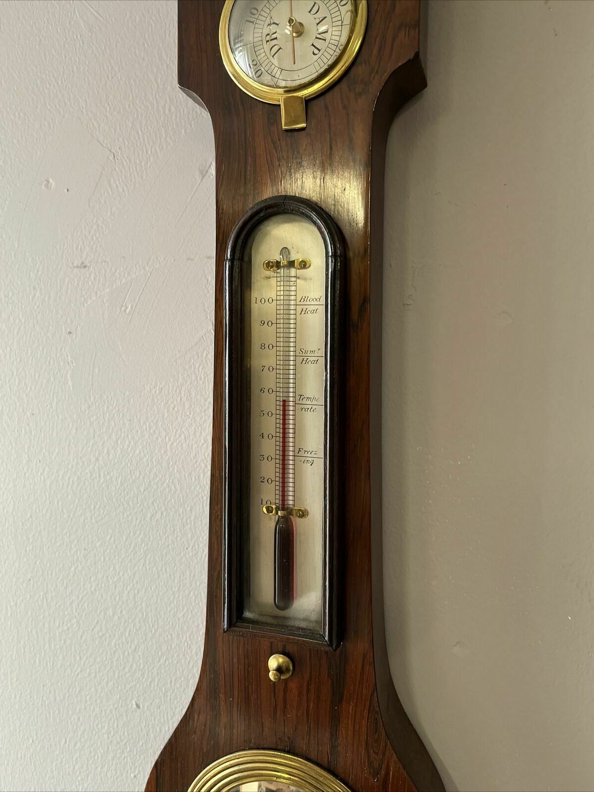 Victorian Barometer In Rosewood Case By G. Matteri Of Tenbury. photo vinterior