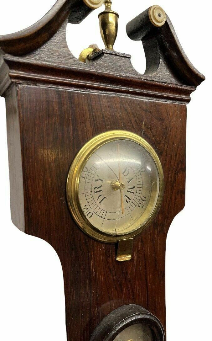photo vinterior Victorian Barometer In Rosewood Case By G. Matteri Of Tenbury.