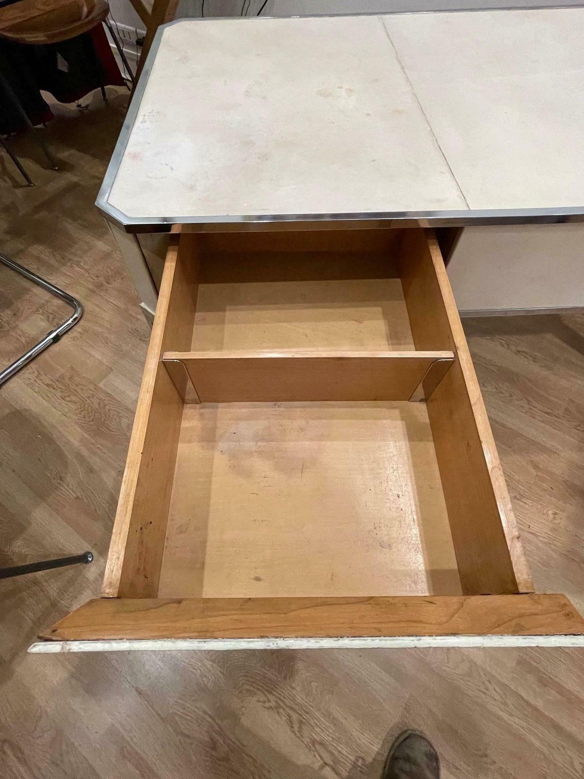 photo for sale Parchment Covered Desk By Primavera, Art Deco, France, 1930's