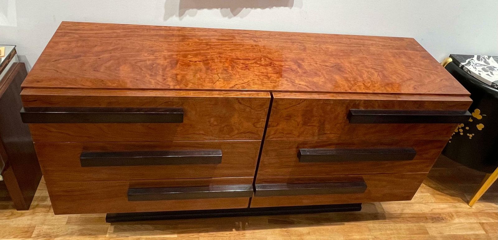 André Sornay (1902 2000), Varnished Plywood Chest Of Drawers photo furniture