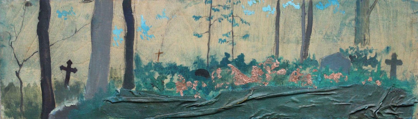 Alexander Rafael Tiknuse The Old Cemetery. 2018. Oil On Wooden Plywood. 2018