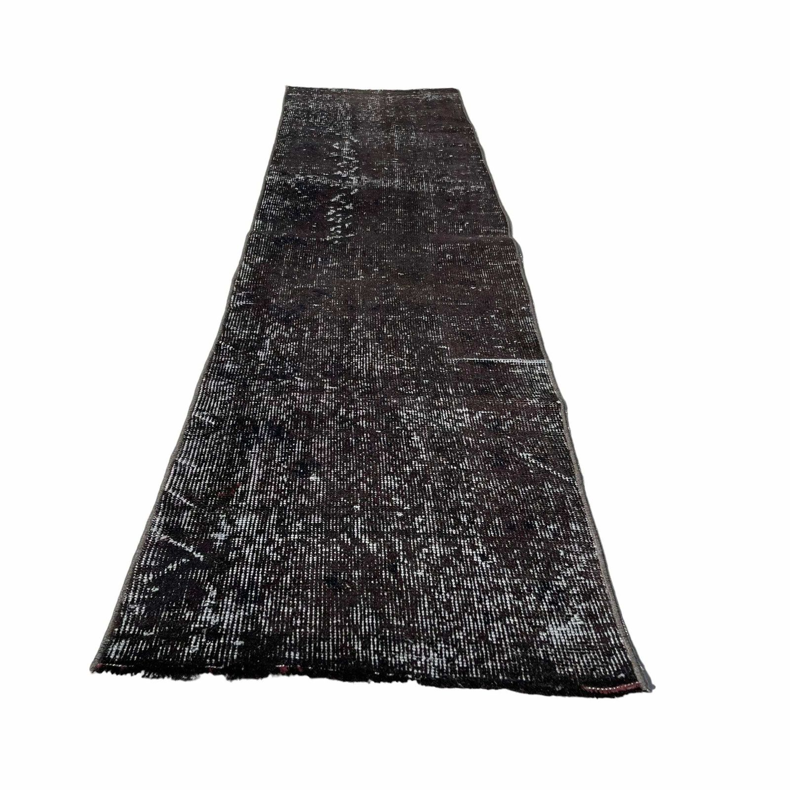 Vintage Distressed Turkish Rug , 205 X 54 Cm Wool Vintage Rug photo for sale