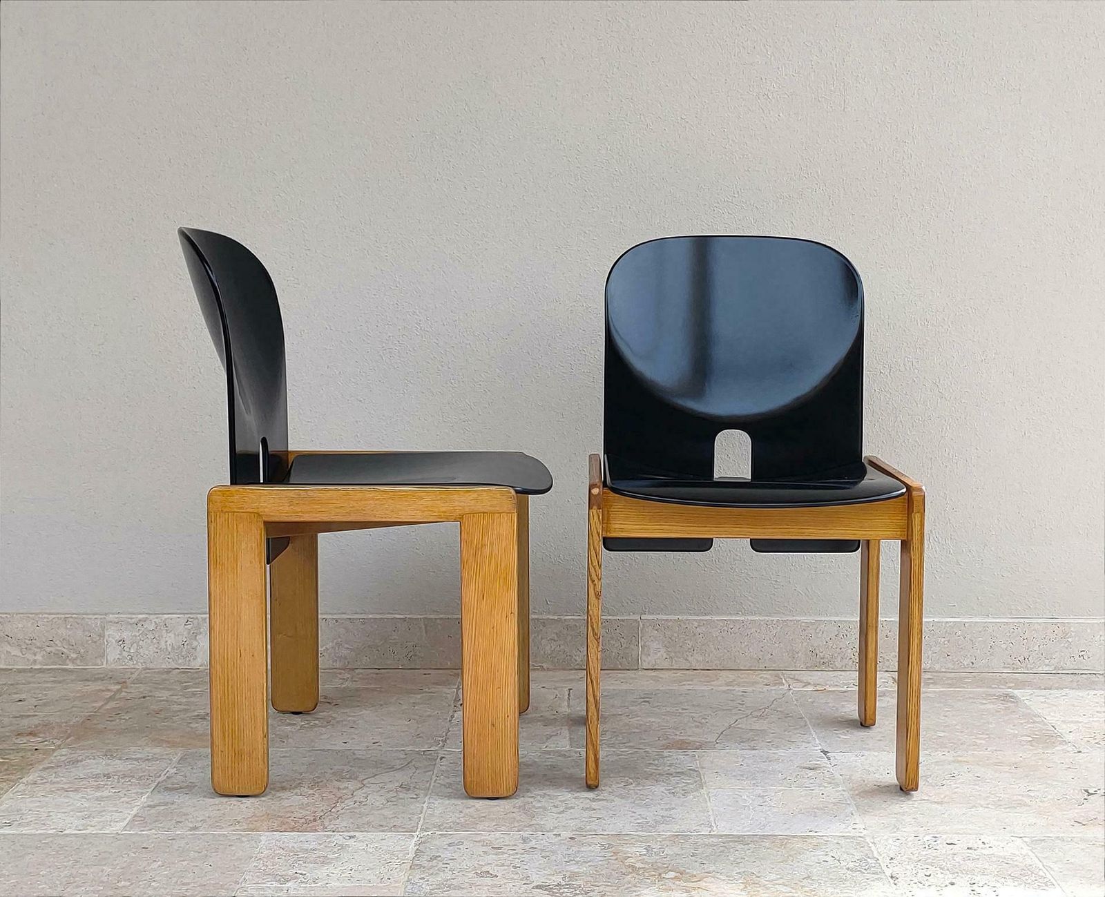 Afra And Tobia Scarpa Set Of Four 121 Chairs By Cassina 1960s Italy photo furniture