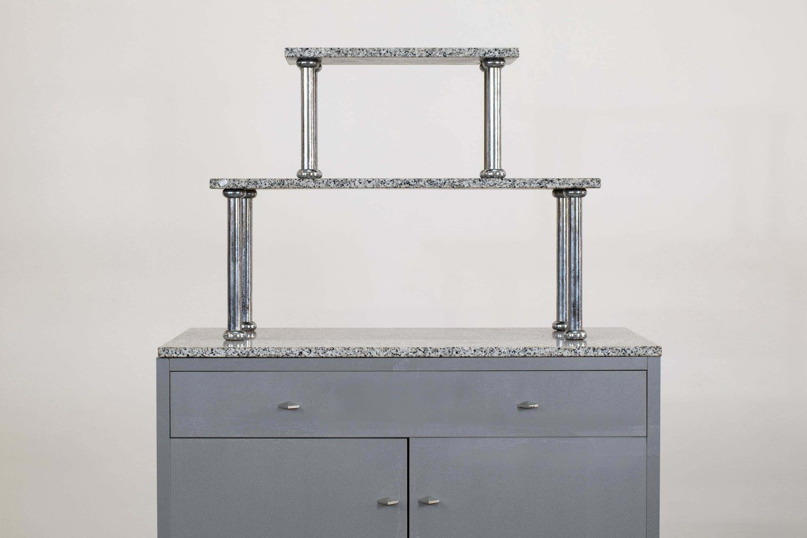 Two Doors Cabinet By Driade In Laminate And Baveno Granite 1980s photo for sale