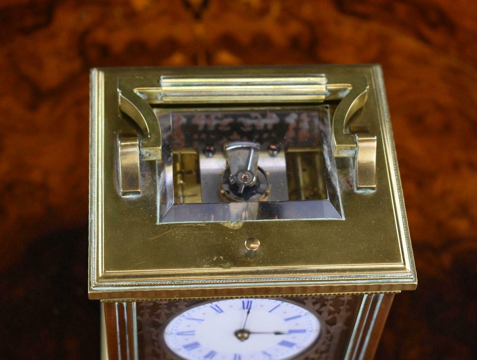 19th Century French Grand Sonnerie Carriage Clock, Hunt & Roskell photo 7000.0
