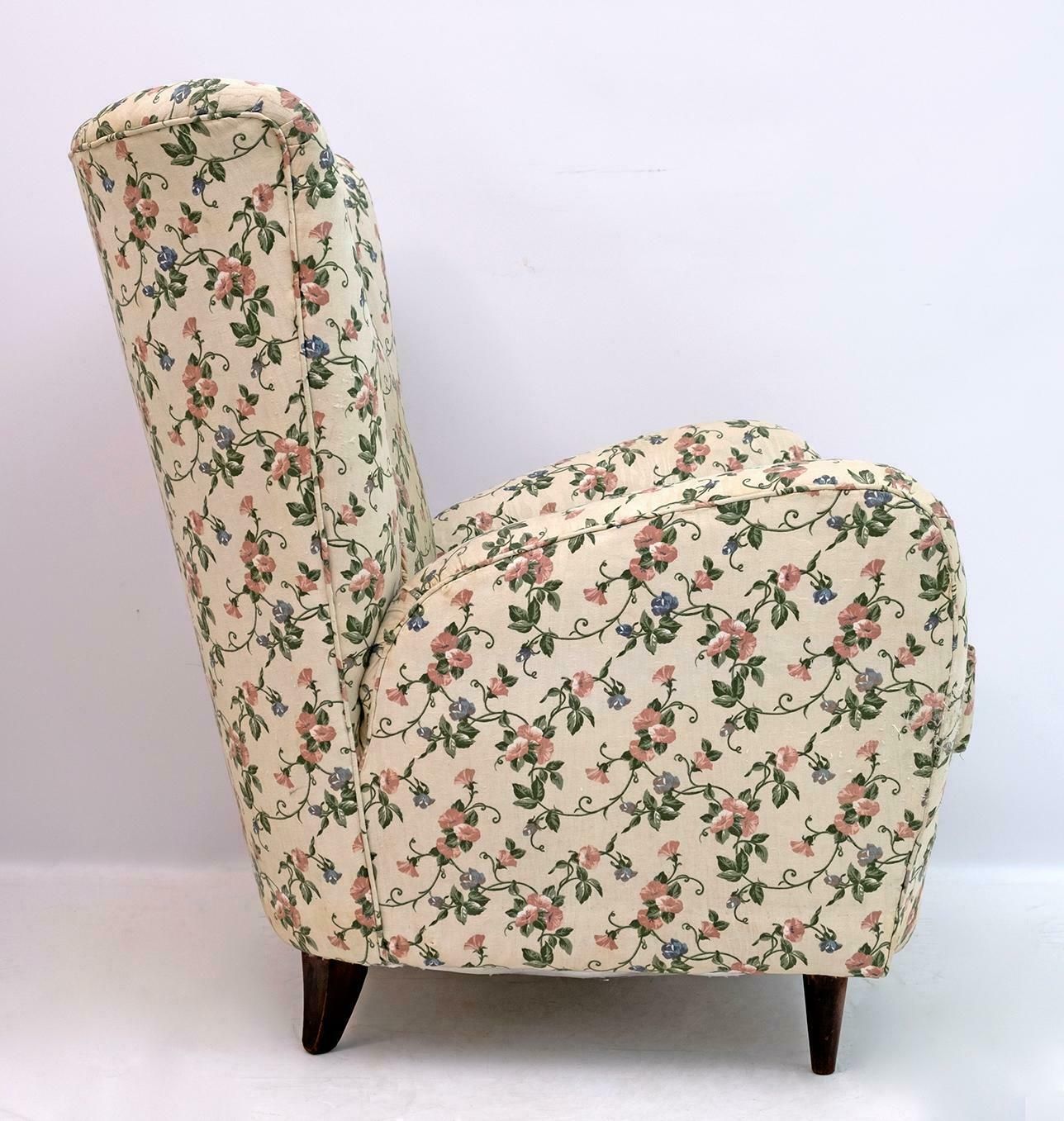 Pair Of Paolo Buffa Mid Century Modern Italian Armchairs, 1950s photo 3137.0