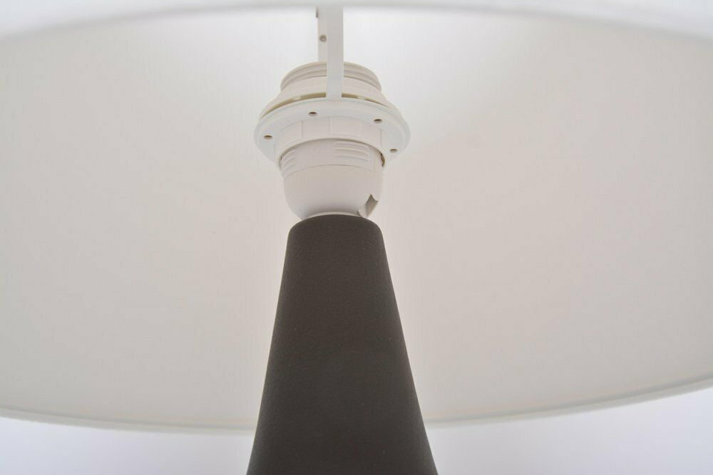 Tall Blue Stoneware Model 1042 Table Lamp By Einar Johansen For Søholm, 1960s photo buy