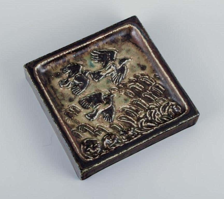 Knud Kyhn For Royal Copehagen Wall Relief In Stoneware With Motif Of Birds photo furniture