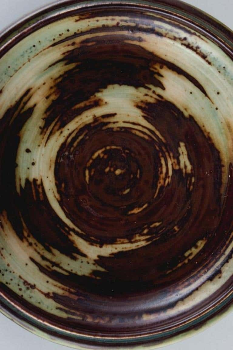 Carl Halier (1873 1948) For Royal Copenhagen Bowl In Stoneware With Sung Glaze photo Home Decor